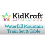 Set trenulete Waterfall Mountain KidKraft cu masuta